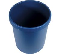 helit - Corbeille à papier en plastique, rond, 45 litres, bleu
