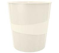 Corbeille à papier WOW, en plastique, 15 litres, blanc