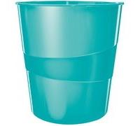 Corbeille à papier WOW, plastique, 15 litres, menthe