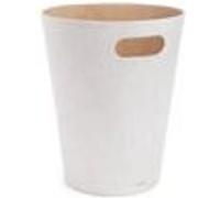 Umbra – Corbeille à papier Woodrow – Designer Henry Huang, bois, 7,5 L, 28 cm, blanc/naturel