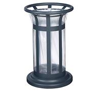 Corbeille à poser ou à fixer Tulipe Vigipirate - 60l - anthracite mat - RAL 7016