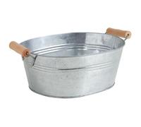 Corbeille - AUBRY GASPARD - Zinc - Rectangulaire - 12 cm de hauteur - 30 cm de longueur