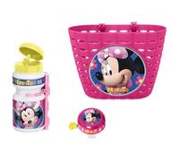 Corbeille + bidon + sonnette Minnie - DISNEY - Rose, blanc et jaune - Pour enfant