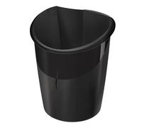 Corbeille bureau Ellypse noire 15 L