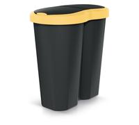 Corbeille Compacta R Duo capacité 40L un compartiment deux couvercles