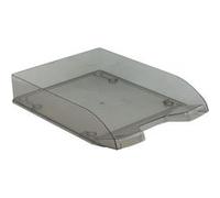 Corbeille courrier A4 empilable fumé transparent G