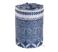 Corbeille de bain - JUANIO - Rond - Motif mandala - Pliable avec couvercle - Polyester 90 g/m²