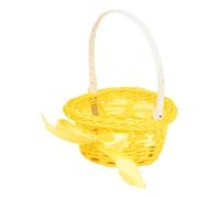 Corbeille de Fleurs Mariage, Panier de Demoiselle d'honneur, Paniers en Rotin avec Anses, Petit Panier Osier, Panier à Fleurs, Panier de Dispersion de Mariage, pour Pâques, Mariage