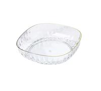 Corbeille de fruits Assiette à fruits assiette décorative carrée lave-vaisselle ménager assiette à collation assiette à bonbons assiette à fruits Coupe à fruits pour comptoir de cuisine(Transparent)