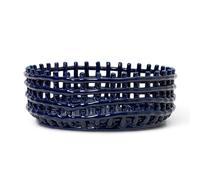 ferm LIVING Corbeille de fruits / pain Céramique Centerpiece bleu H x Ø 10x29cm