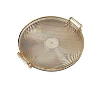 Corbeille de fruits Plateau à fruits, plateau à collation, plateau décoratif, plateau à collation domestique, plateau à bonbons, plateau à fruits Coupe à fruits pour comptoir de cuisine(Brass)