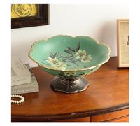 Corbeille de fruits Plateau d'exposition de fruits sur pied en céramique, plateau de collation de bonbons, vaisselle de vie, assiette à pain, récipient alimentaire, décoration d'assiette de collation