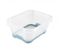 Corbeille de rangement A7 anti dérapant - Bleu