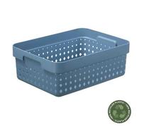 Corbeille de rangement élégante pour salle de bain M - Bleu