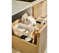 Corbeille de rangement élégante pour salle de bain M - Caramel