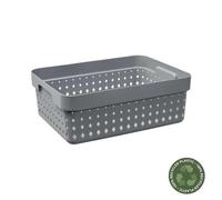 Corbeille de rangement élégante pour salle de bain M - Gris