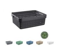 Corbeille de rangement élégante pour salle de bain M - Noir