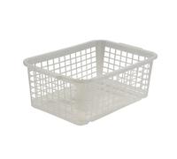 Corbeille de rangement transparente Hauteur 11cm - Naturel