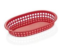 Corbeille de table polypropylène ovale 27 x 17.5 x 3.5 cm -