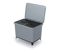 SISTEMA CLASIFICADOR DE RECICLAJE 2X23L COLOR GRIS KEDEN