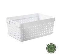 Corbeille design pour bureau ou salle de bain XL - Blanc
