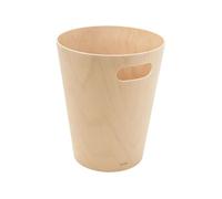 Umbra – Corbeille à papier Woodrow – Hêtre naturel, 7,5 L, poignées