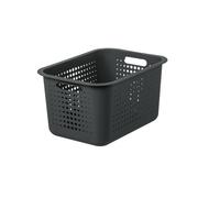 Corbeille en plastique pour salle de bain 13 litres - Gris