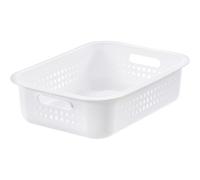 Corbeille en plastique pour salle de bain 6 litres - Blanc