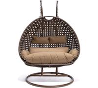 Corbeille Fauteuil suspendu Duetto avec structure + coussin Chaise suspendue Lounge Corbeille suspendue Fauteuil