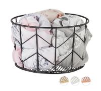 Corbeille fil de fer panier décoratif 3 pièces noir corbeille rangement lot de 3