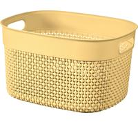 Corbeille FILO RECYCLED S jaune 6 l HOMLA