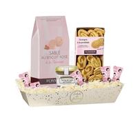 Corbeille FOSSIER-MONBANA : biscuits, guimauves, Terrine et Feuilletés