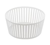 Corbeille fruits YAMAZAKI Tower en acier ray - Grand support de rangement pour produits de cuisine, blanc