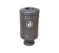 Corbeille Gascogne socle en fonte 60 litres Gris PROCITY - 208100.GPRO