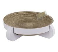 Kerbl Corbeille griffoir Platinum 35x35x10 cm avec catnip Blanc