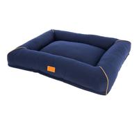 Corbeille Jerome - Bleu foncé / Cognac - 75 × 60 × 10 cm