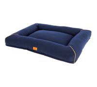 Corbeille Jerome - Bleu foncé / Cognac - 90 × 70 × 10 cm