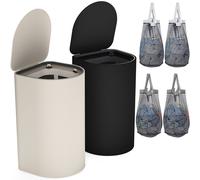Corbeille ? linge Rainsworth avec couvercle 140L Collecteur de linge - 4 bacs ? linge amovibles