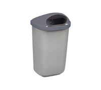 Corbeille murale 50 litres Xérios extérieur grise