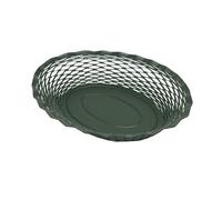 Corbeille ovale Vintage 30 cm vert sapin Roger Orfèvre