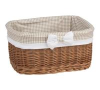 Corbeille,panier,cube,boite de rangement en osier naturel, housse amovible et lavable