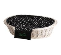Corbeille,panier, lit pour chien ou chat ovale avec broderie