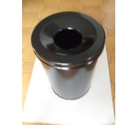 Corbeille Papier Antifeu Metal Rond Noir 31 L.