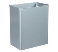 Corbeille pivotante rectangulaire murale Rossignol 27 L gris métal