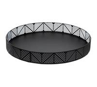 Corbeille Plateau - Secret De Gourmet - D 30 Cm - Métal - Noir - Rond
