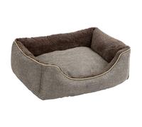 Corbeille Samuel - 50 X 40 X 15 Cm - Argent Et Gris - Pour Chien