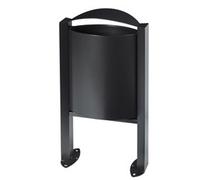 Corbeille sur pied Arkea - 40l sans cendrier - gris manganèse