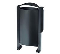 Corbeille sur pied/cendrier Arkea - 60l/3l - anthracite mat - RAL 7016