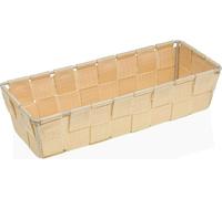 Corbeille Versa Beige Textile 10 x 6 x 25 cm