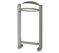 Corbeille vigipirate sur pied Arkea - 60l - gris ciment - RAL 7033